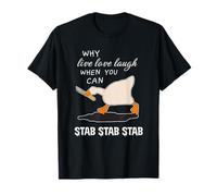¿Por qué vivir amor ríe cuando puedes apuñalar apuñalada? Diseño Camiseta