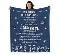 Por si nadie te lo dijo hoy... ¡Buenos días! Eres increíble Lo estás haciendo genial Creo en ti ¡Tú puedes! & ¡Te mereces lo mejor! Mantas para Hombres Regalo inspirador para Cumpleaños Navidad