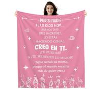 Por si nadie te lo dijo hoy... ¡Buenos días! Eres increíble Lo estás haciendo genial Creo en ti ¡Tú puedes! & ¡Te mereces lo mejor! Mantas para Mujere Recordatorio Regalo inspirador Cumpleaños Navidad
