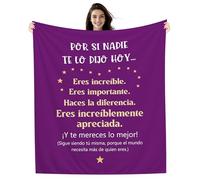 Por si nadie te lo dijo hoy... Eres increíble Eres importante Haces la diferencia Eres Increíblemente Apreciada Manta para Ella Mujer Mamá Abuela Amiga Esposa Novia Compañera Cumpleaños Navidad