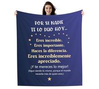 Por si nadie te lo dijo hoy... Eres increíble Eres importante Haces la diferencia Eres Increíblemente Apreciado Manta Regalo para Hombre Papá Abuelo Amigo Marido Novio Compañero Cumpleaños Navidad