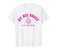 por Su Gracia, Sé Fuerte Valiente, Estados Unidos, No Tengas Miedo Camiseta gráfica económica, Hombre, Blanco, S