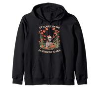por Supuesto, Estoy Triste, me atraen los Hombres, Divertido Esqueleto Floral Sudadera con Capucha