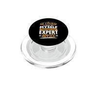 por Supuesto Que Hablo a mí Mismo Humor sarcástico Divertido PopSockets PopGrip para MagSafe