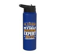 Por supuesto que hablo a mí mismo Humor sarcástico divertido Stainless Steel Insulated Water Bottle