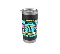 Por supuesto que hablo conmigo mismo mientras elaboro jabón Vaso térmico de acero inoxidable de doble pared