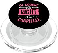 por Supuesto Que Tengo razón, Soy Gabrielle Nombre Personalizado PopSockets PopGrip para MagSafe