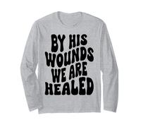 por Sus heridas Somos sanados Feliz Resurrección Domingo Jesús Manga Larga