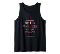 Por sus llagas somos sanados Isaías 53 5 Jesucristo Camiseta sin Mangas