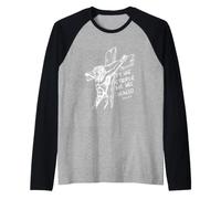 por Sus Rayas Somos Sanados Isaías 53:5 Camiseta Manga Raglan