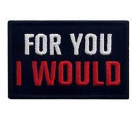 Por ti, lo haría Broche Bordado de Gancho y Parche de Gancho y bucle de cierre