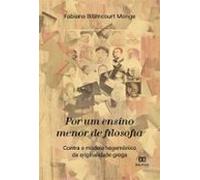 Por Um Ensino Menor De Filosofia (ebook)