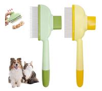 Poraceous 2 Piezas Cepillo para Perros y Gatos Autolimpiante, Cepillo para Perros y Gatos, Quitapelos Mascotas, Peine Perro Gato Pelo Corto y Largo, Recoge Pelos mascotas, para Pelo Largo y Corto