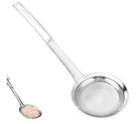 poraceous Cocina Espumadera de Malla, 12cm Espumadera Acero Inoxidable, Acero Inoxidable Colador Malla, para Separar Manchas de Aceite, Grasa, Espuma, Aceite de Filtro, Antideslizante y Ergonómic