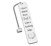 Poraceous Marcapáginas de Acero Inoxidabl con 1 Caja de Regalo, Marcapaginas Personalizado, Regalos para Graduacion, Maestros Regalos Del Día Marcapáginas Inspirador Jubilación Navidad (Personalidad)