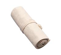 Poratble - Estuche enrollable para lápices, estuche de lona para lápices de carbón, bolsa rodante para pintor, artista, profesor, 12/36/72 ranuras, bolsa organizadora de lápices de lona, bolsa