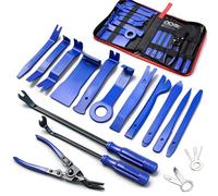 19 Herramientas de extracción de molduras, Kit de Herramientas de extracción de Audio para Puerta de Panel de Coche, alicates de Clip automático, Juego de Herramientas de Palanca con Bolsa de