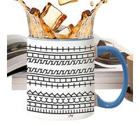 Porcelain Coffee Mug - Novelty Hot Cup | Tea Cups with Heat Resistant Feature, Stylish Mug for Kitchen and Desk, Home Mugs, Drink Cup for Hot or Cold Drinks, Home Office, Kitchen Party and School