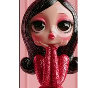 Porcelain: Cute Coquette, Dollcore & Y2K Aesthetic Lined Journal | 200-Page Ruled Notebook for Her: Pink Bow Kawaii Dollette Diary & Gift for Teen ... | Romantic Creepy Gothic Dreamer 6x9 Book