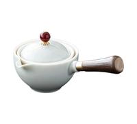 Porcelain Tea Maker - 160ml Vintage Ceramic Teapot Chinese Tea Dispenser 360 Rotating Kungfu Drip Teapot With Side Handle For Loose Leaf Coffee Percolator Household