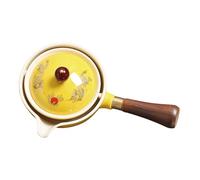 Porcelain Tea Maker - 160ml Vintage Ceramic Teapot Chinese Tea Dispenser 360 Rotating Kungfu Drip Teapot With Side Handle For Loose Leaf Coffee Percolator Household