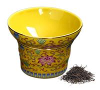 Porcelain Tea Strainer, Ceramic Funnel Coffee Filter, Portable Handheld Infuser for Room, Kitchen, Restaurant, Hotel, Teas Ceremony, Café, Home, Travel, Service Counter