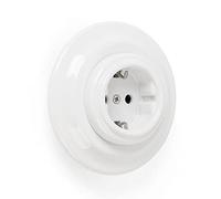 Porcelana Base de Enchufe Schuko de Empotrar con Toma Tierra 240V,16A