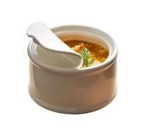 Porcelana blanca se puede almacenar en forma Bowls con liendas | Ceramic can shaped serving bowls,dense porcelana clay,glossy glaze finish,sauce jam holder,party gathering,home dining