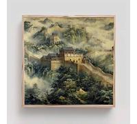 Porcelana Diamond Painting Adultos, Gran Muralla Cuadros de Diamantes, 5D Puzzle Diamantes Cuadros en Punto de Cruz Diamond Art Painting Kit, Regalo Donna, Decoración Pared Hogar 100x100cm cd5-r35