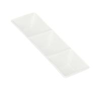 PORCELLANA Convivio - Bandeja Rectangular de Porcelana (3 Partes, 0,1 x 0,1 x 0,1 cm)