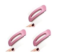 Porceosy Accesorios para el cabello aptos para el cuero cabelludo para mujer, clip plano, seguro que aquí hay un título del producto para listar, 3 piezas, antideslizantes, de sujeción fuerte,