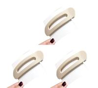 Porceosy Accesorios para el cabello aptos para el cuero cabelludo para mujer, clip plano, seguro que aquí hay un título del producto para listar, 3 piezas, antideslizantes, de sujeción fuerte,