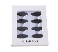Porceosy Alfileres para bufanda para la cabeza, seguro que aquí hay un título de producto para listar, juego de 8 piezas antideslizantes y ligeras, herramienta de fijación para cuello, accesorio de