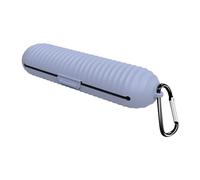 Porceosy Estuche de silicona para lápices de cejas, estuche portátil de silicona para brochas de maquillaje, bolsa de gran capacidad, portátil, impermeable, organizador de artículos de tocador de