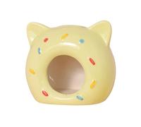Porceosy Hámster Hut Safe Pet Hideout Summer Ceramic Hamster Nest Pet Cooling Hut Eco-friendly Small Animal Shelter Green L