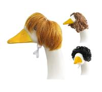 Porch Duck Wig, Yard Costume Set, 15-20cm/5.91-7.87inchdecorative Cosplay Headgear, Fun Hair Accessories Ducks, Festive Outfit Pack for Easter, Christmas, Party Wedding Decor