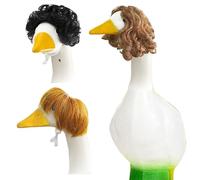 Porch Duck Wigs | Duck Statue Braid Wig for Outdoor 3 Pieces | Decorative Cosplay Outfits Headgear Hair Accessories for Easter Christmas Wedding Party