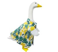 Porch Geese Costume, Hawaiian Lawn Outfit, 20.47x14.57 Inches Tropical Garden Statue, Summer Party Decoration for 23-Inch Geese and Fun Lawn Art Accessories