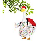 Porch Geese Outfit, 3 Pieces Yard Statue Apparel, 23 Inch Decorative Clothes for Garden Lawn School Studio Kids Gathering Outdoor Camping Patios Daily Home Decor, 20x20x6cm