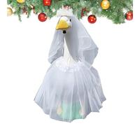 Porch Geese Wedding Outfits, Animal Dress Veil, Dress Up & Pretend Play, Geese White Clothes Skirt Accessories For Yard Porch Party Holiday Decor Outdoor Events Celebrations