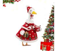 Porch Goose Outfits - Christmas Holiday Statue Dress | Fits 23-Inch