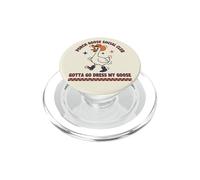Porch Goose Social Club, Cowboy Goose, Divertido Humor de pájaro PopSockets PopGrip para MagSafe