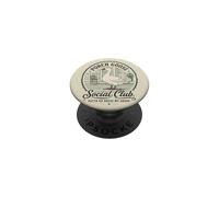 Porch Goose Social Club Divertido Ganso Amante Retro Humor PopSockets PopGrip Adhesivo