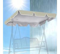 Porch Swing Canopy Replacement Cover, Outdoor Waterproof Patio Swing Top Cover, UV Sun Shade Roof Fabric For 3 Seater Garden Yard Backyard Swing Frame Accessories(Mint green,L249 x W185 x H18 cm)