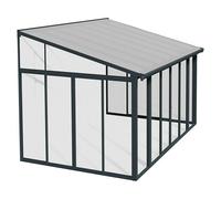 Porche acristalado San Remo (An x Pr x Al: 4,25 x 3 x 3,1 m, Gris antracita)