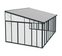 Porche acristalado San Remo (An x Pr x Al: 4,25 x 4 x 3,1 m, Gris antracita)