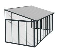 Porche acristalado San Remo (An x Pr x Al: 5,46 x 3 x 3,1 m, Gris antracita)