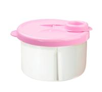 Porcionador de leche en polvo - 300 ml | de viaje - Recipiente de leche en polvo para viajes - 3 compartimentos para viajes Hospital Guardería Azul Hermético Sin fugas Sin BPA Estable Profesional
