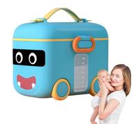 Porcionador de leche en polvo | Sin BPA, paquete de 3 | color petróleo, dispensador de leche en polvo, dispensador de leche en polvo de fórmula, caja de comida infantil, caja de leche portátil, dispen