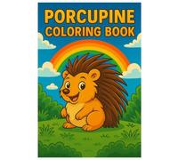 Porcupine Coloring Book: 50 Cute and Spiky Animal Scenes: Fun Coloring Pages for Kids and Animal Lovers
